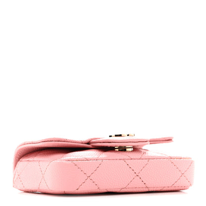 Chanel Caviar Quilted Mini Chain Belt Bag Light Pink 4 of 12