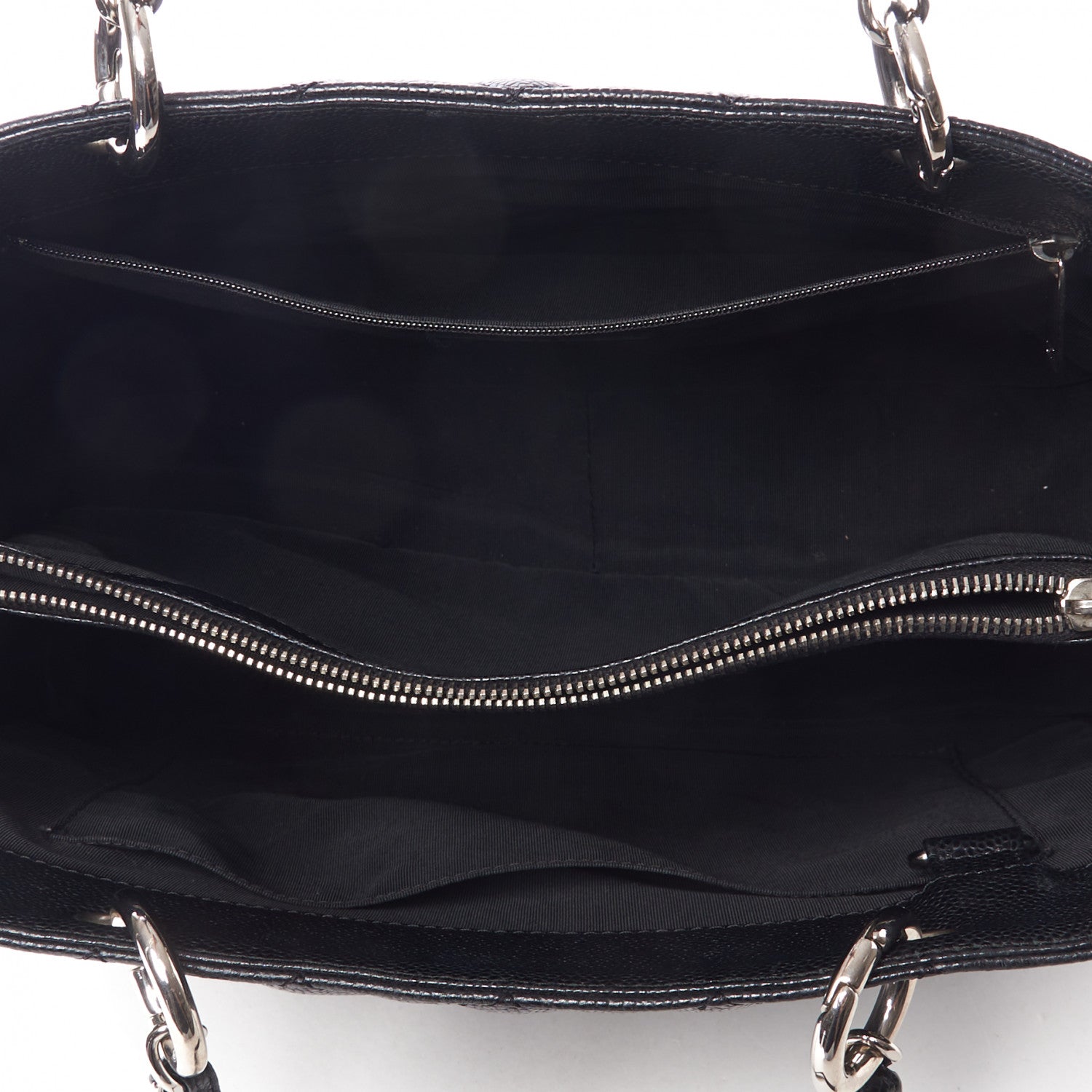Chanel Caviar Quilted Grand Shopping Tote GST Black 7 of 10