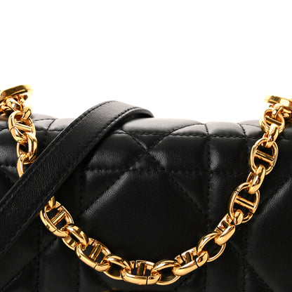 Christian Dior Lambskin Macrocannage Small Soft Dior Caro Bag Black 8 of 11
