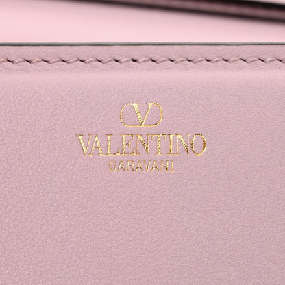 Valentino Garavani Calfskin Crystal Vlogo Small Loco Shoulder Bag Water Lilies 7 of 11