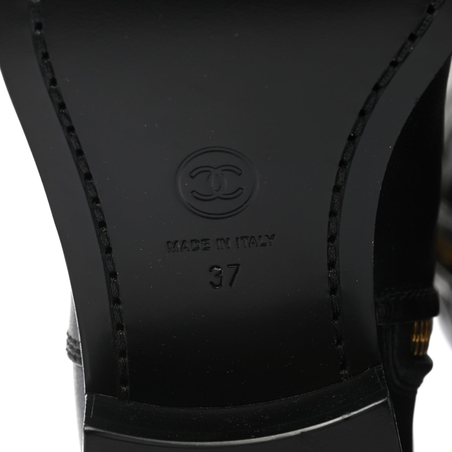 Calfskin CC Boots 37 Black