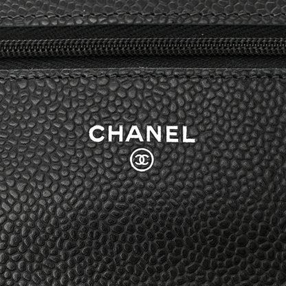 Chanel Caviar Quilted Wallet on Chain WOC Black 6 of 12