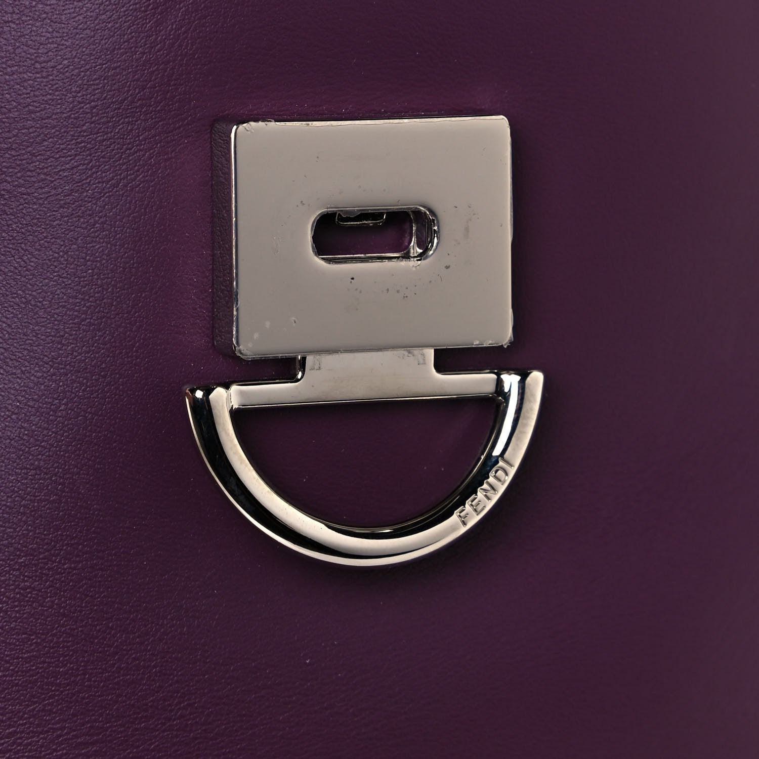 Fendi Vitello Century Pearl Bi-Color Scalloped Mini Back to School Backpack Amarone Black Cherry 14 of 15