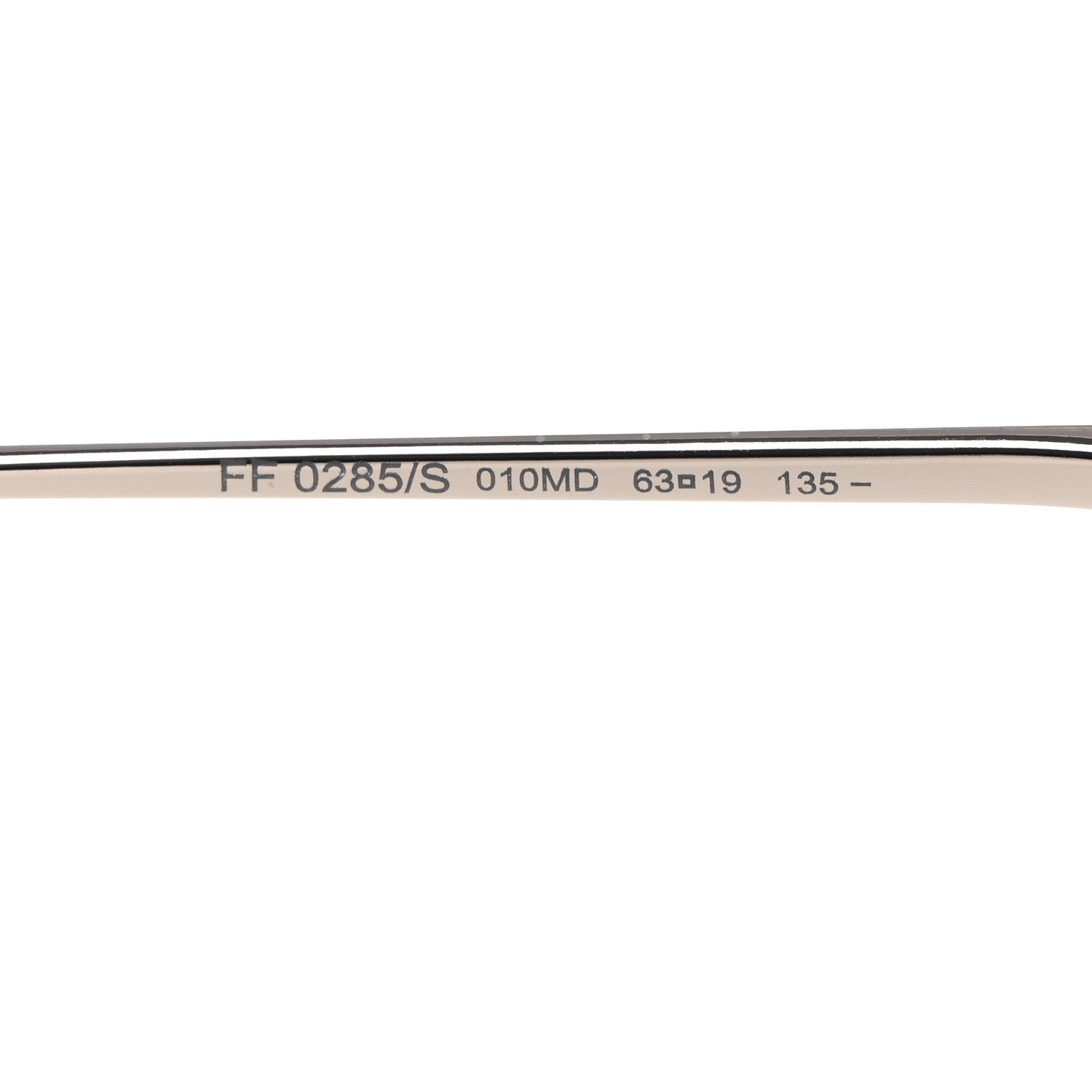 Fendi Metal F is Fendi Printed Run Away Round Frame Sunglasses FF 0285/S Black 5 of 8