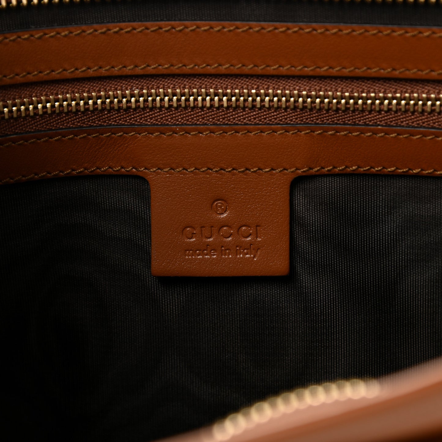 Plutone Calfskin Cosmetic Pouch Brown
