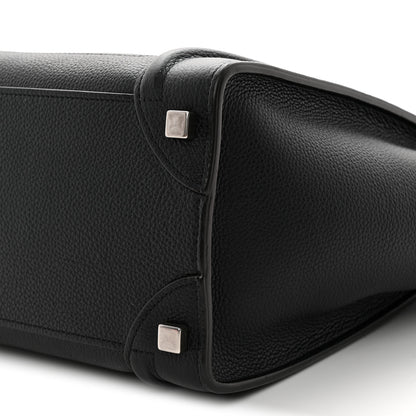 Celine Drummed Calfskin Micro Luggage Black 10 of 11