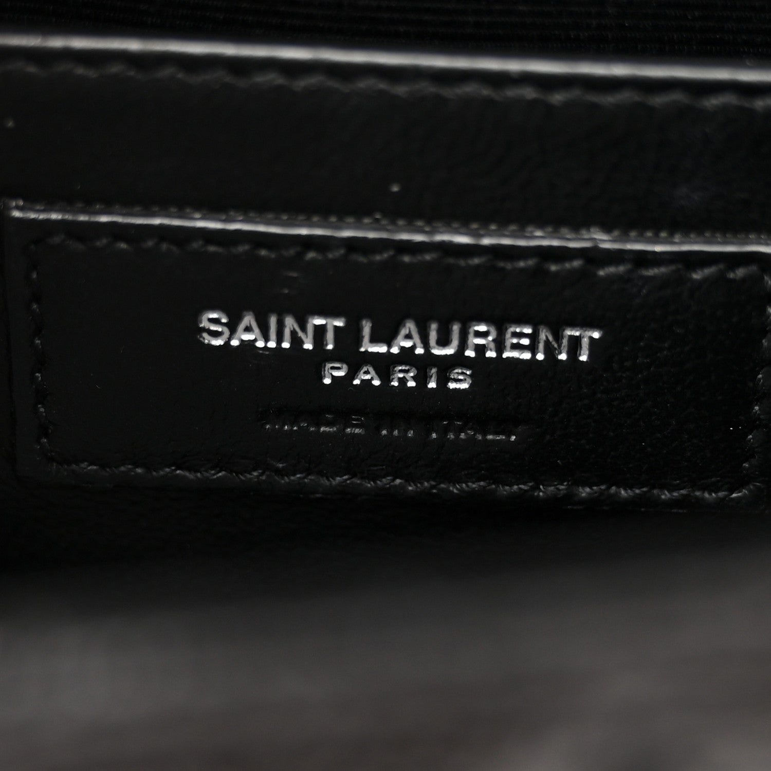 Saint Laurent Grain De Poudre Textured Mixed Matelasse Triquilt Medium Monogram Satchel Black 6 of 10