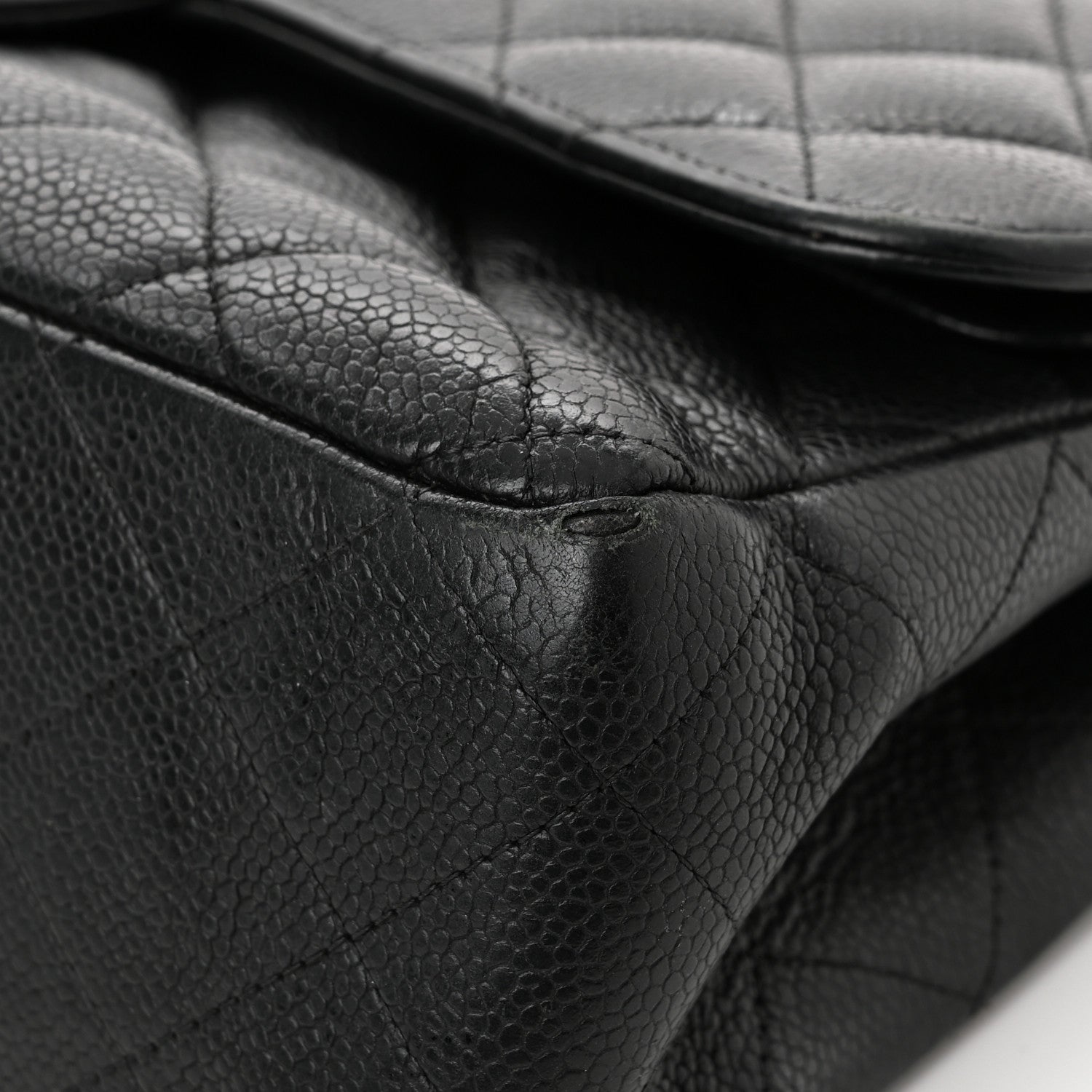 Chanel Caviar Quilted Jumbo Double Flap Black 16 of 17