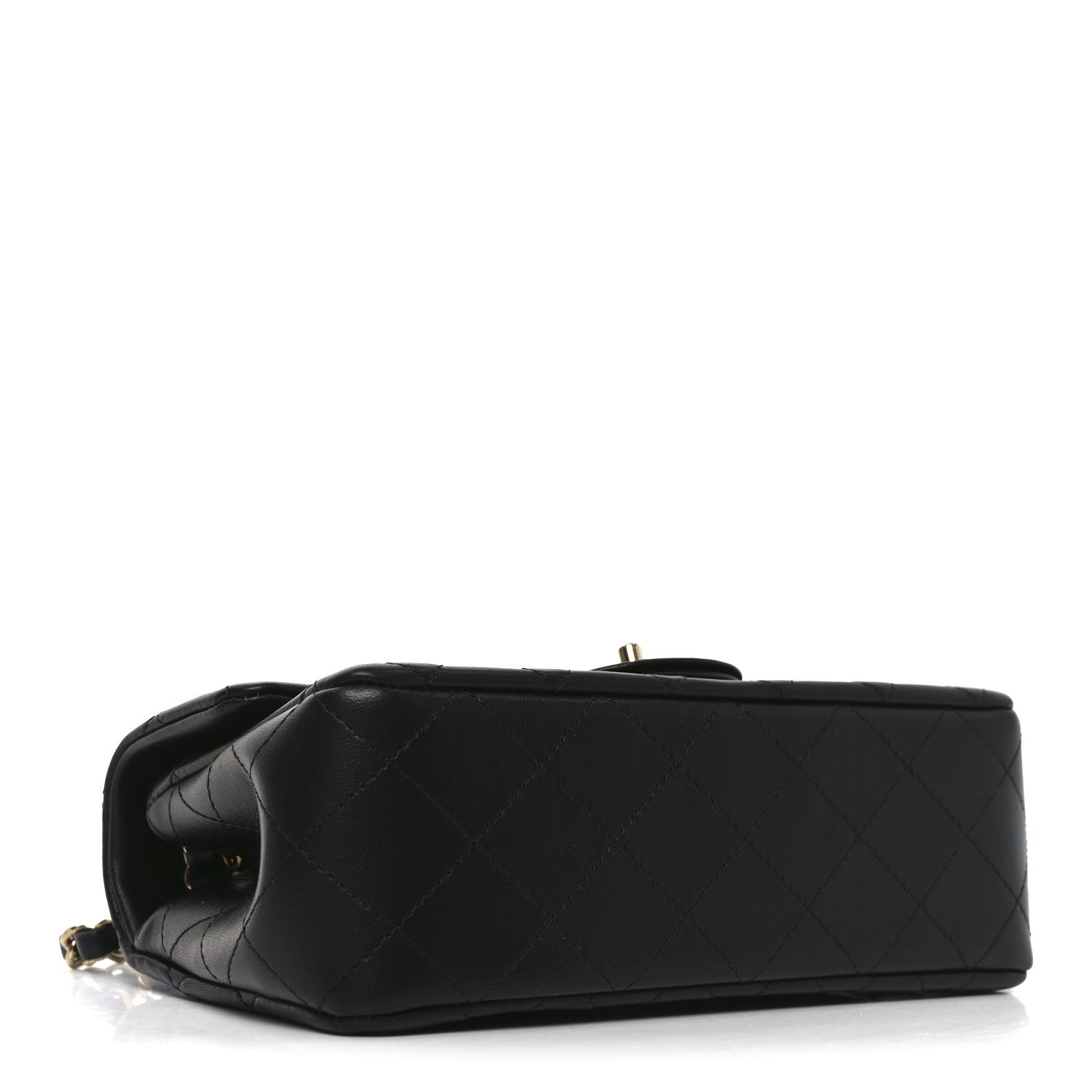 Chanel Lambskin Quilted Mini Rectangular Flap Black 4 of 11