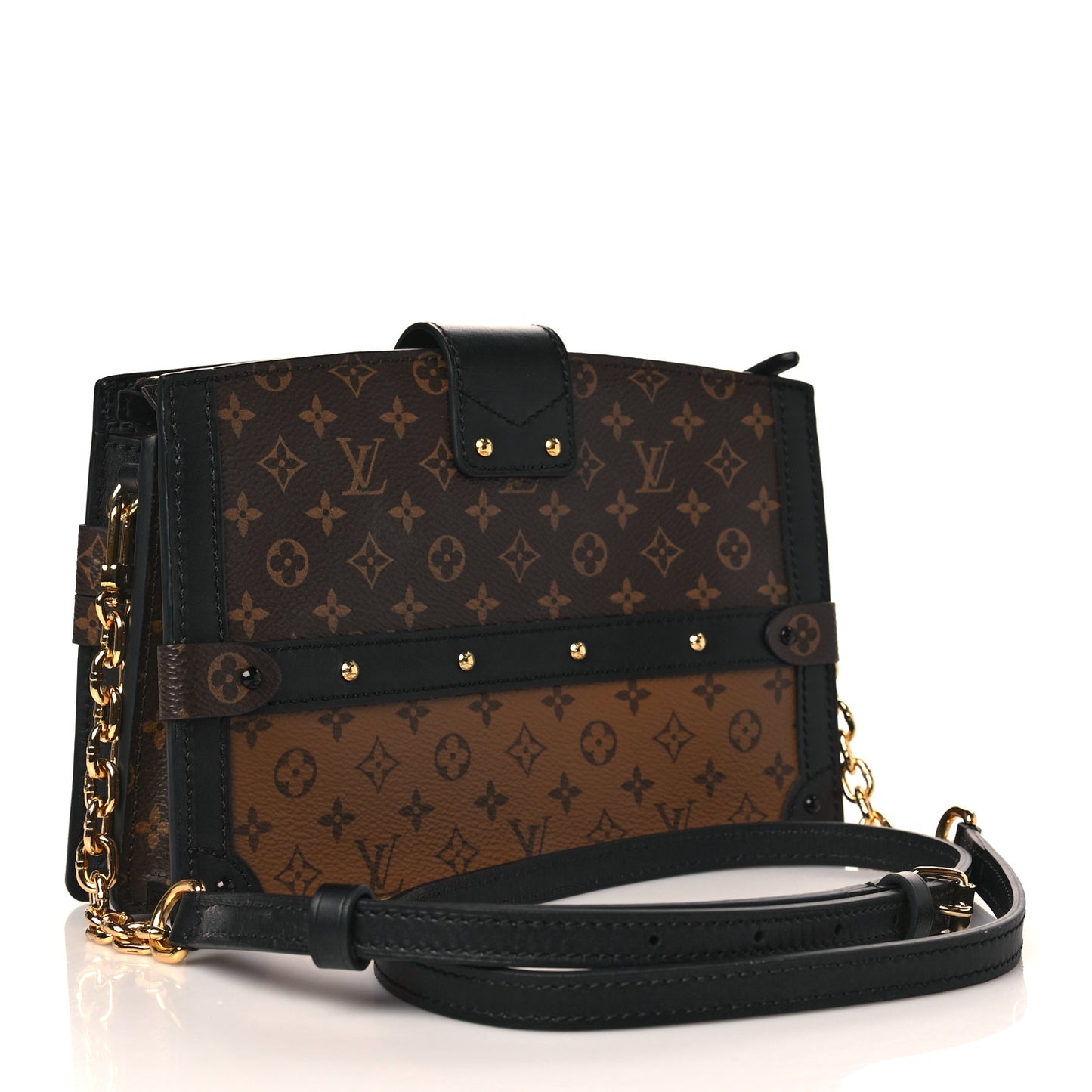 Reverse Monogram Trunk Clutch
