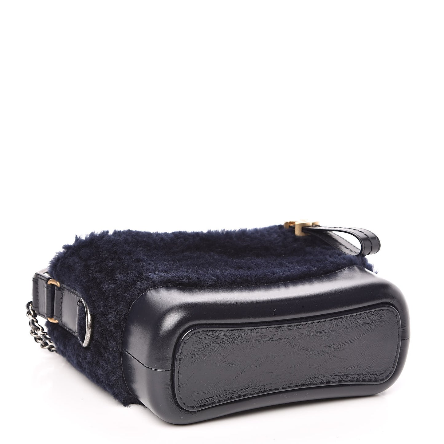 Shearling Small Gabrielle Hobo Navy