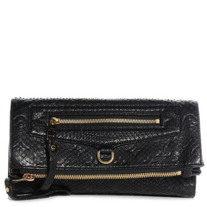 Louis Vuitton Python Petillante Clutch Black 1 of 8