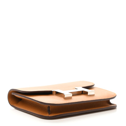 Hermes Evercolor Constance Slim Wallet Caramel 6 of 8