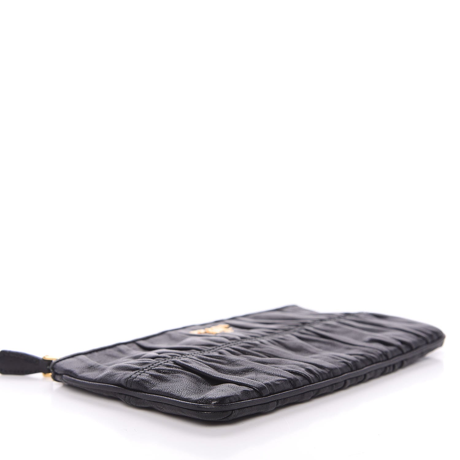 Prada Nappa Gaufre Pouch Black 7 of 11