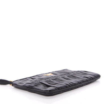 Prada Nappa Gaufre Pouch Black 7 of 11