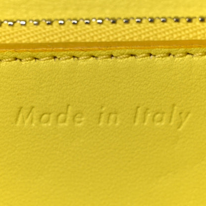 Celine Liege Calfskin Medium Classic Box Flap Bag Fluo Yellow 6 of 9