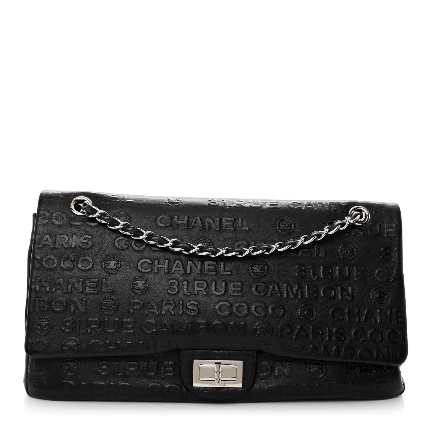 Calfskin Unlimited Jumbo Double Flap Black