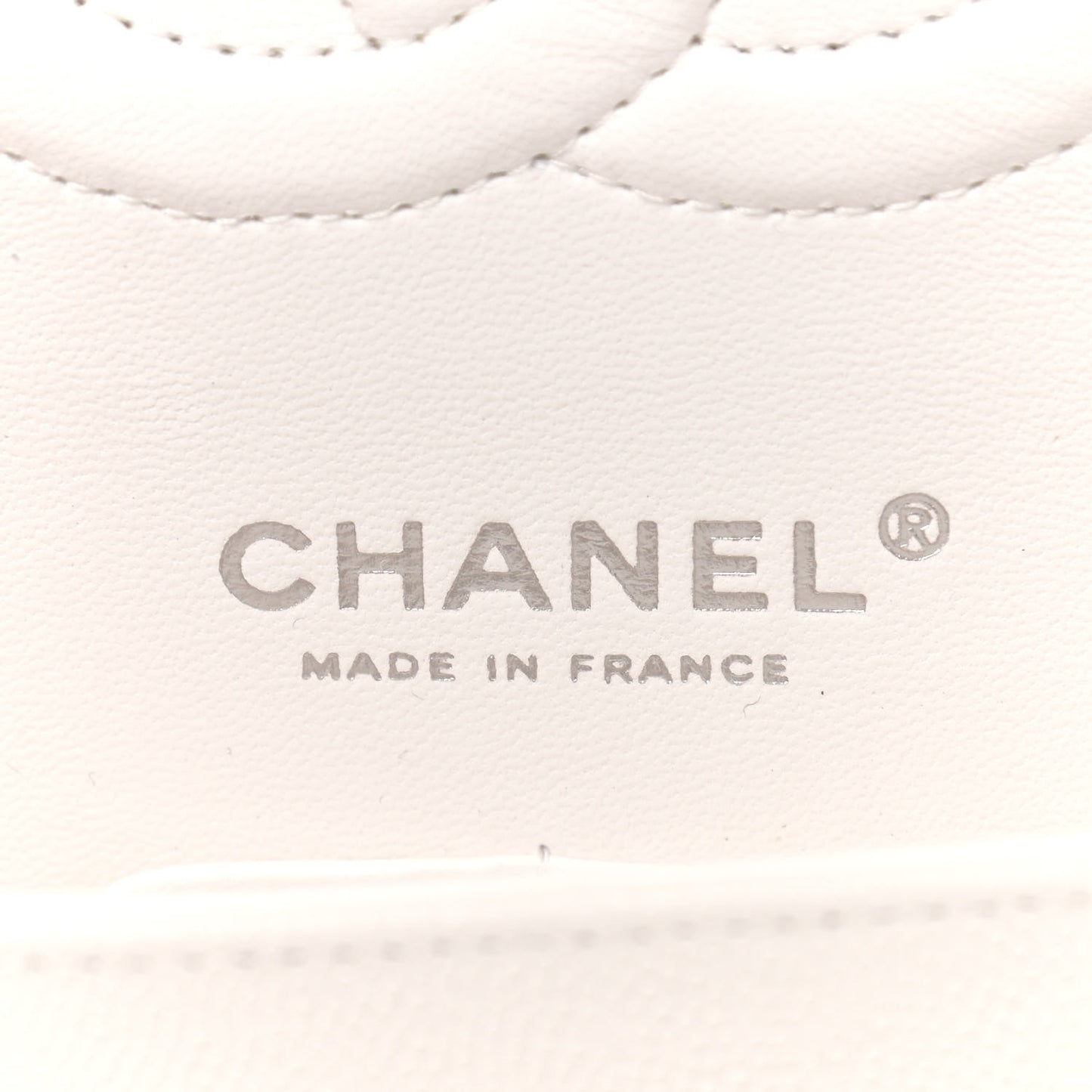 Caviar Quilted Medium Double Flap White