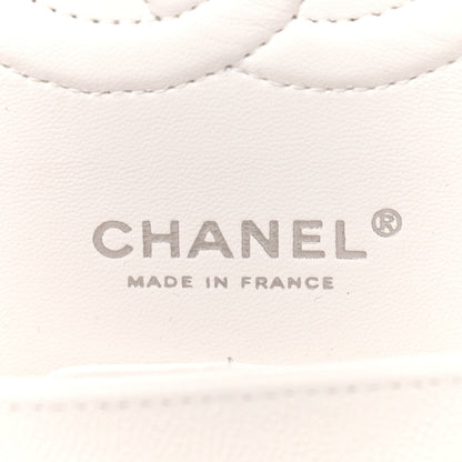 Chanel Caviar Quilted Medium Double Flap White 6 of 9