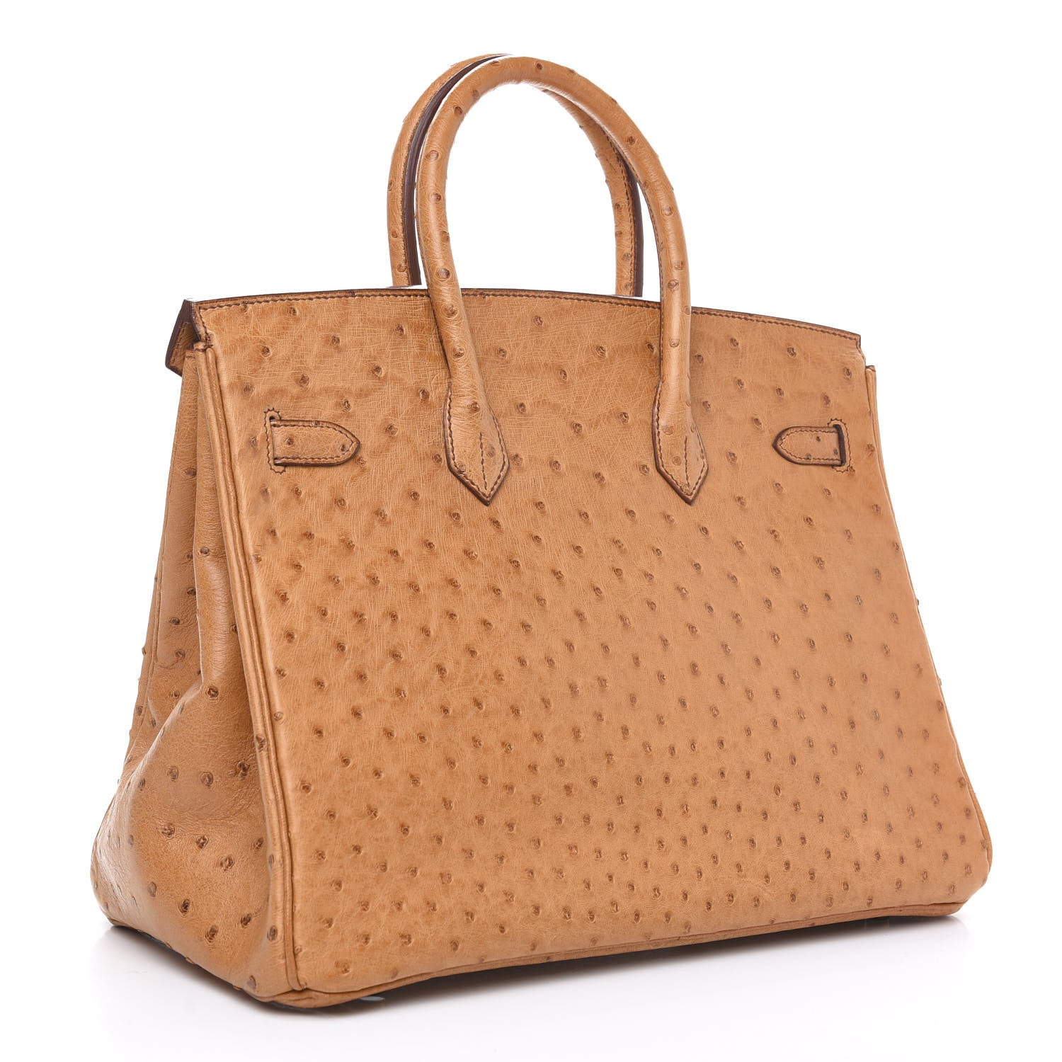Hermes Ostrich Birkin 35 Gold 2 of 27