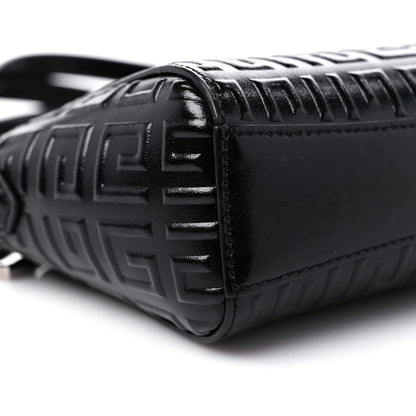 Givenchy Calfskin Logo Embossed XS Antigona 4G Black 7 of 10