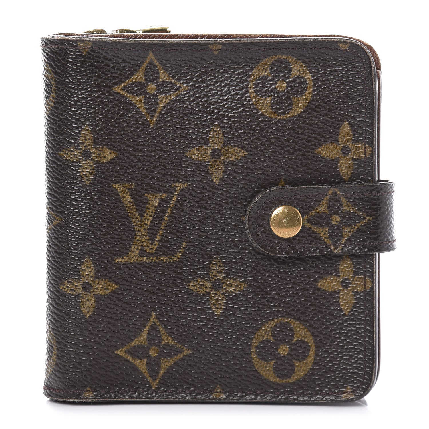 Louis Vuitton Monogram Compact Zippe Zipped Wallet 1 of 11