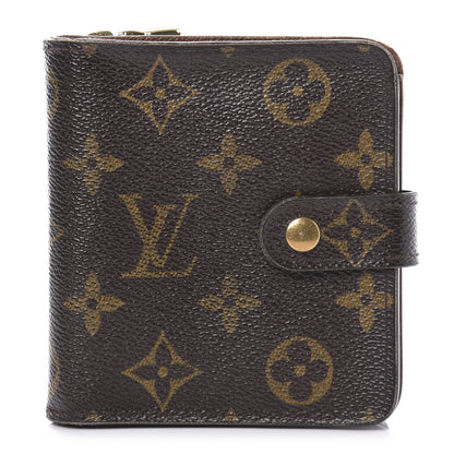 Louis Vuitton Monogram Compact Zippe Zipped Wallet 1 of 11