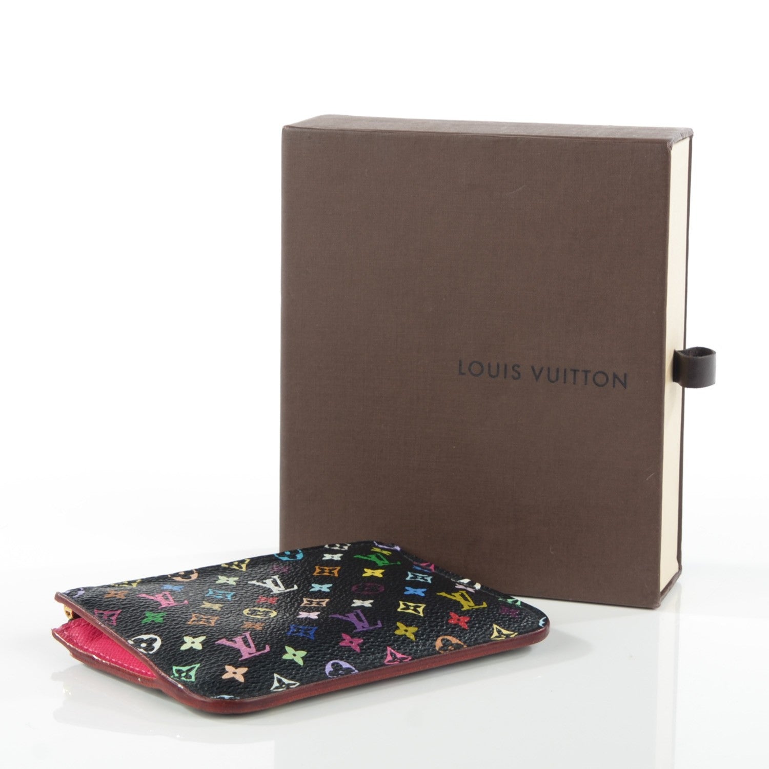 Louis Vuitton Monogram Multicolor Key Pouch Black Grenade 8 of 17