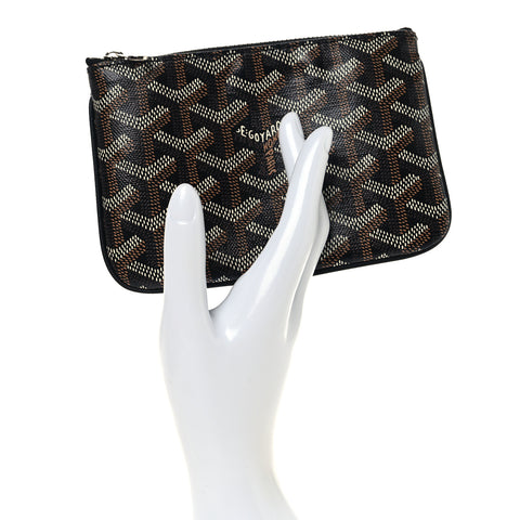 Goyardine Mini Senat Pochette Black Gold