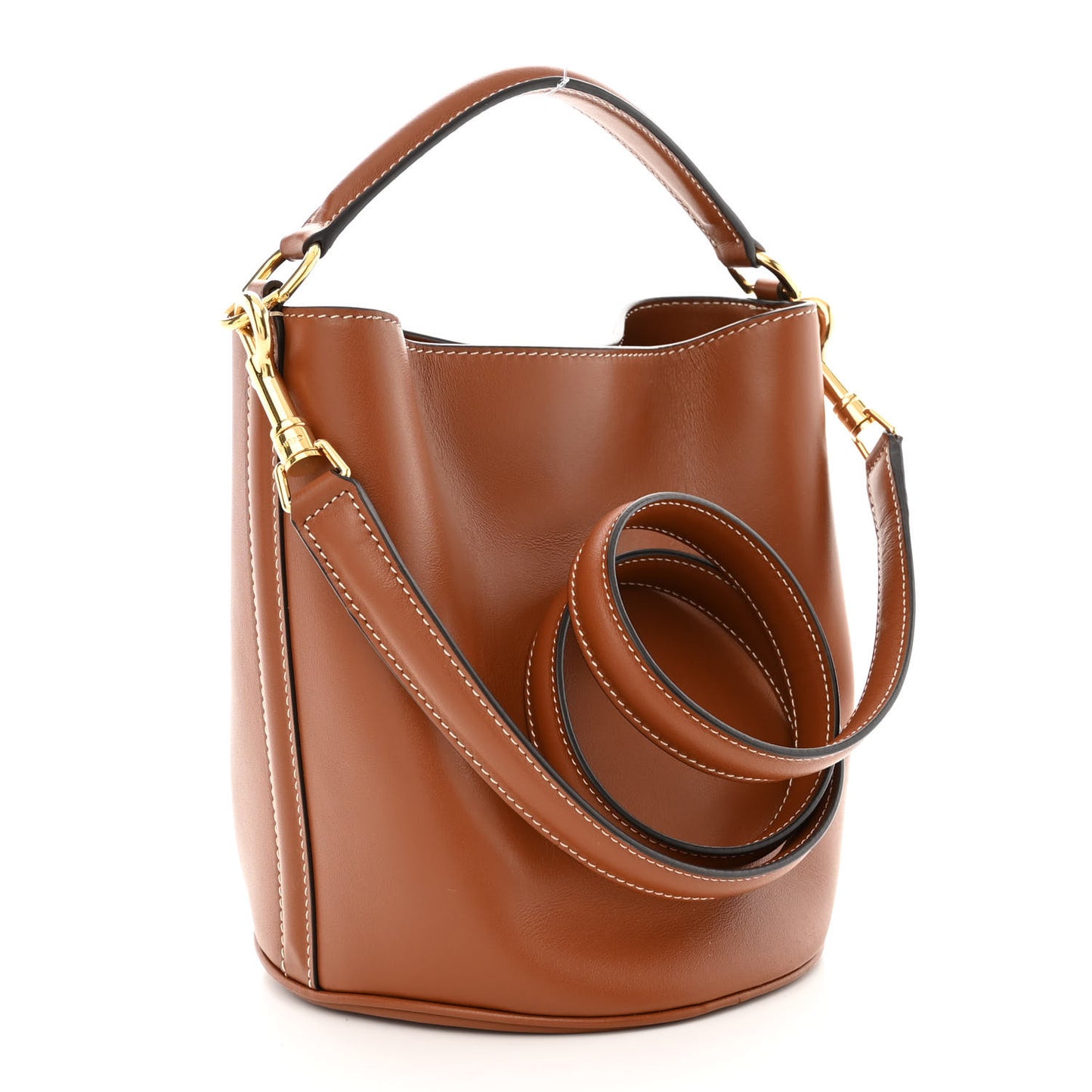 Smooth Calfskin Teen Bucket 16 Tan