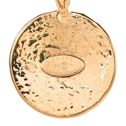 Chanel Chain CC Pendant Necklace Gold 6 of 8