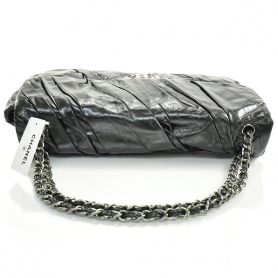 Chanel Leather Twisted Maxi Flap Black 5 of 15