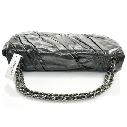 Chanel Leather Twisted Maxi Flap Black 5 of 15