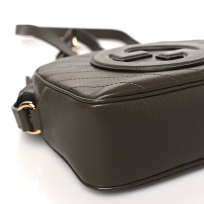Gucci Sakai Be Green Calfskin Diagonal Stitched Small Blondie Shoulder Bag Craclet Brown 8 of 10
