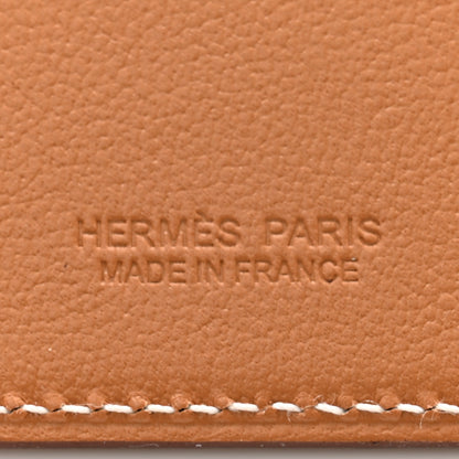Hermes Swift Embroidered Walrus MagSafe Card Holder Gold 6 of 8