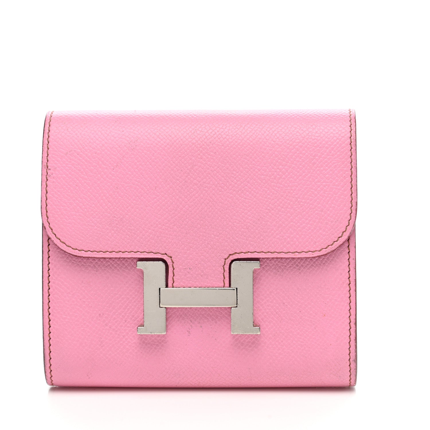 Hermes Epsom Constance Short Wallet 5P Pink 1 of 17