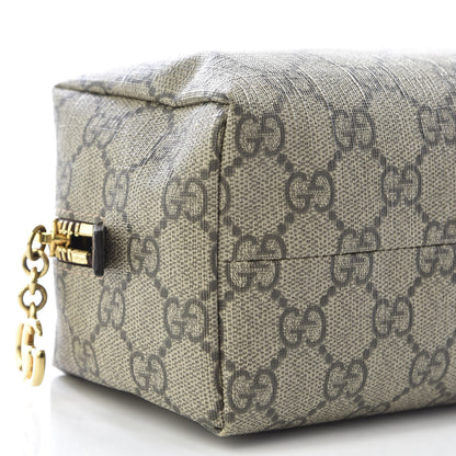 Gucci Soft GG Supreme Monogram Calfskin Medium Ophidia Cosmetic Case Beige Ebony New Acero 5 of 8