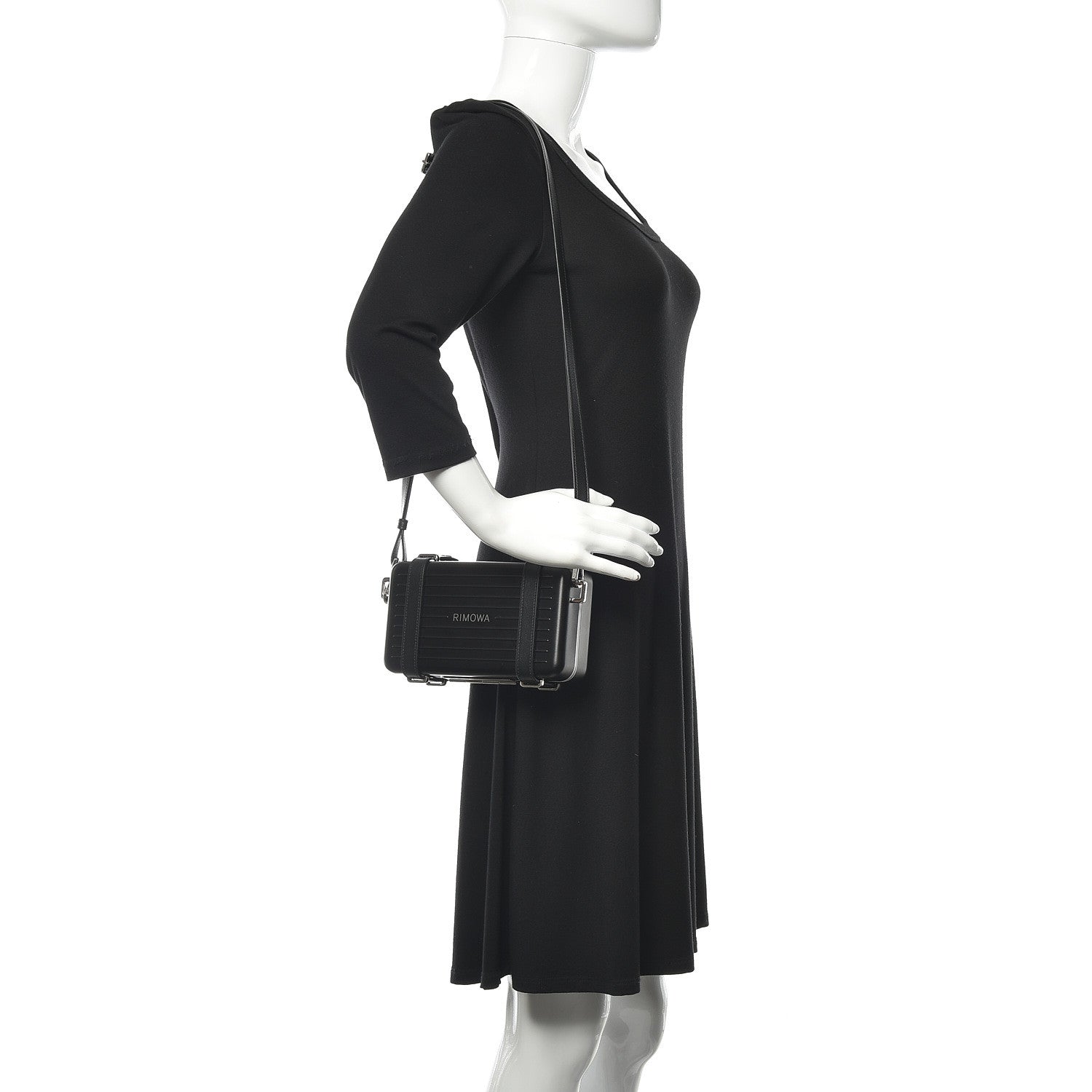 Christian Dior X RIMOWA Aluminum Personal Clutch On Strap Black 2 of 13