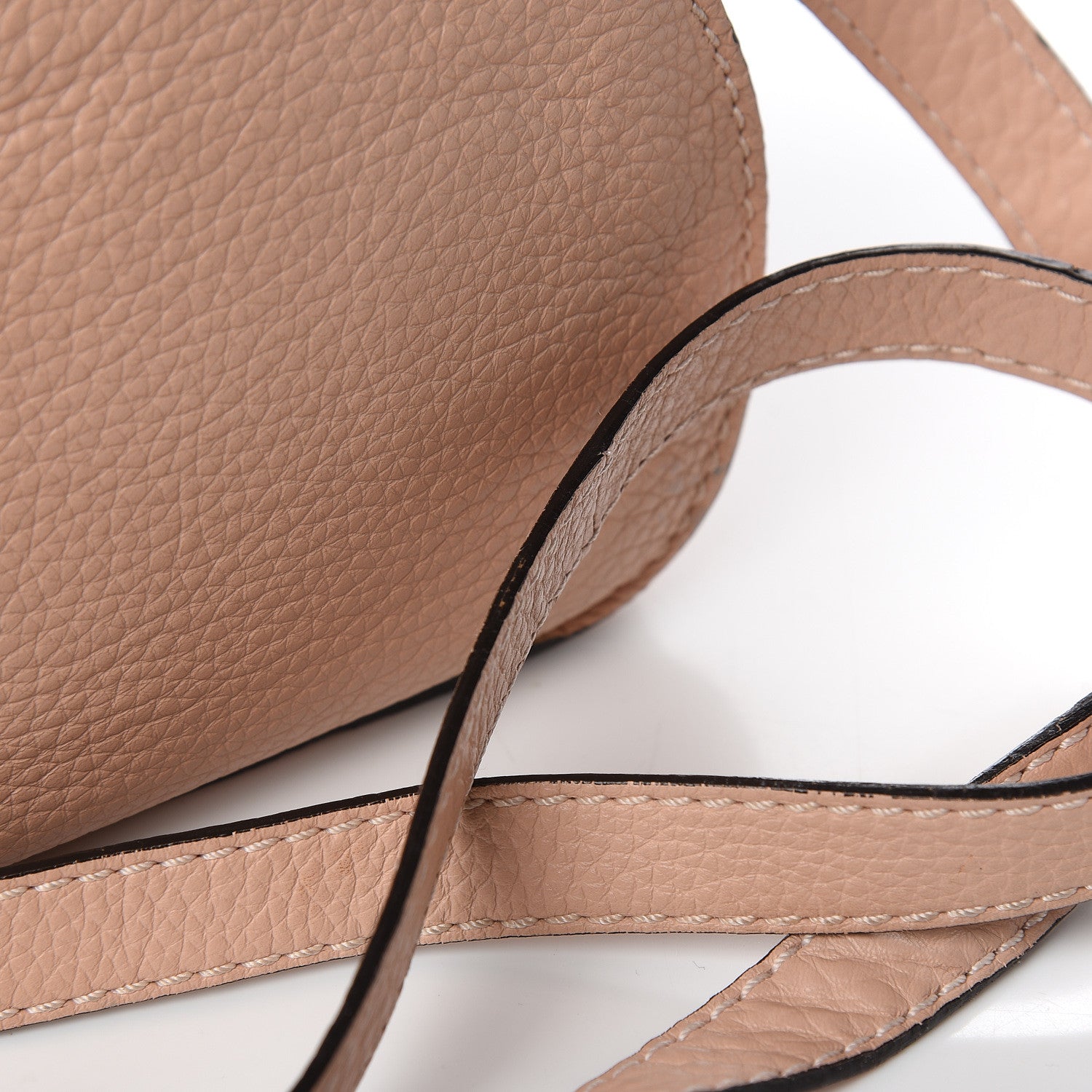 Chloe Calfskin Mini Marcie Round Crossbody Bag Blush Nude 13 of 14
