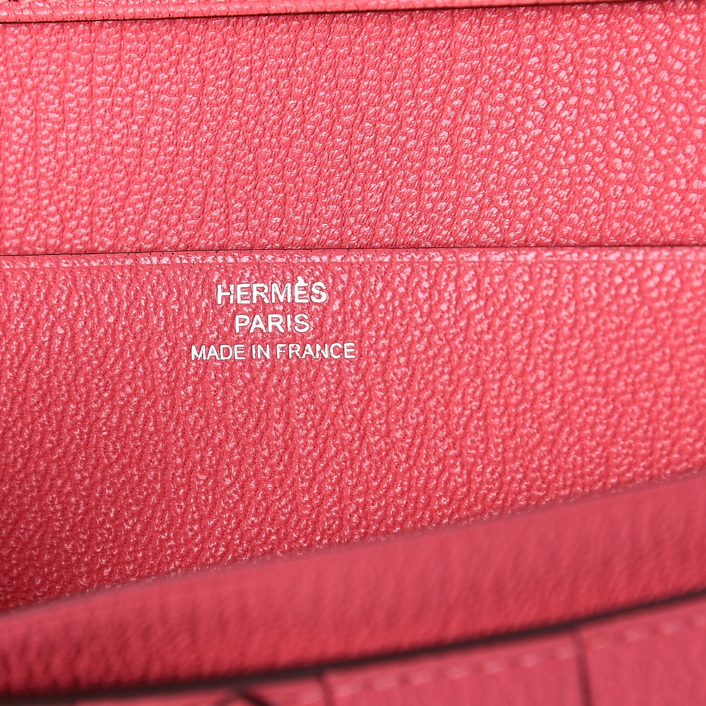 Chevre Mysore Bearn Gusset Wallet Rose Lipstick