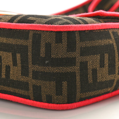 Fendi Fabric Jacquard FF 1974 Baguette Tobacco Moro Fuxia Fluo 9 of 11