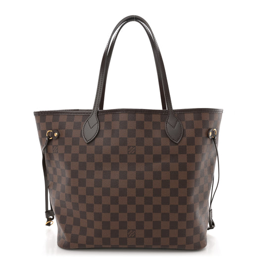 Damier Ebene Neo Neverfull MM Rose Ballerine