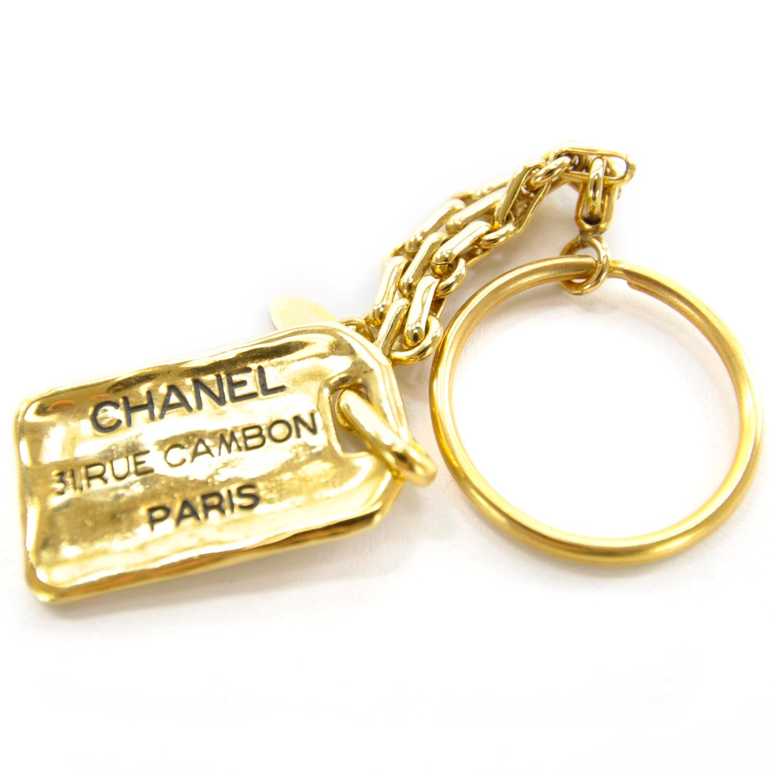 Chanel Rue Cambon Key Chain Gold 1 of 4