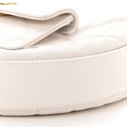 Chanel Caviar Quilted Polly Pocket Pouch Hobo White 10 of 11