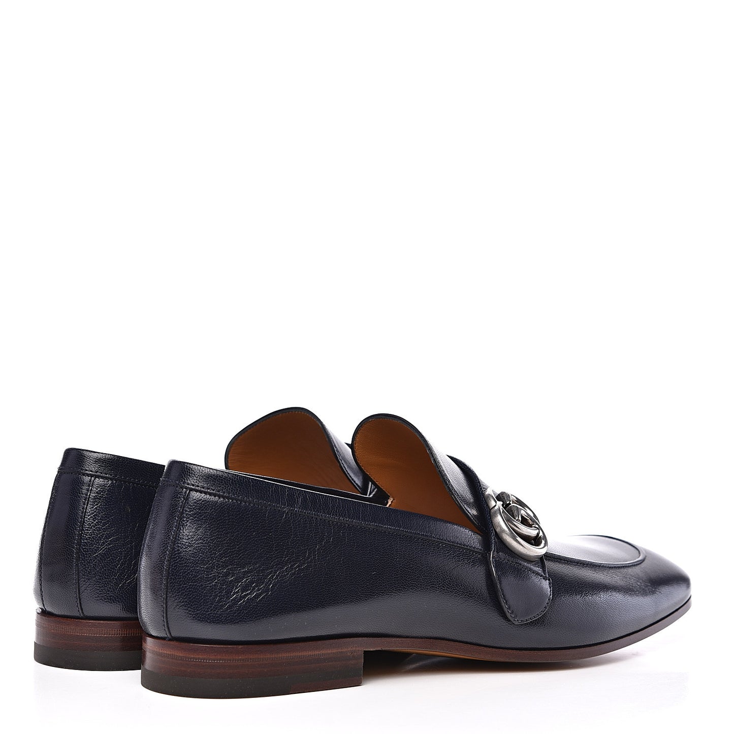 Goatskin Mens GG Loafers 10 Blue