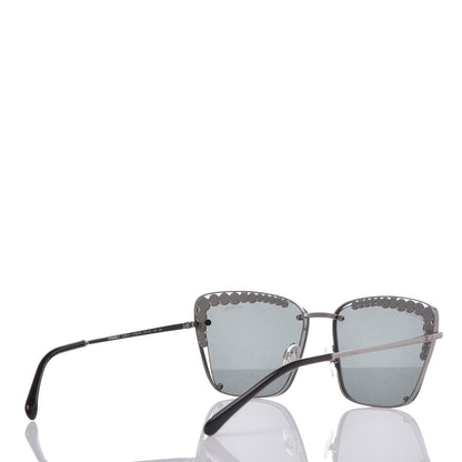 Chanel Square Frame Pearl Sunglasses 4235-H Dark Grey 4 of 7