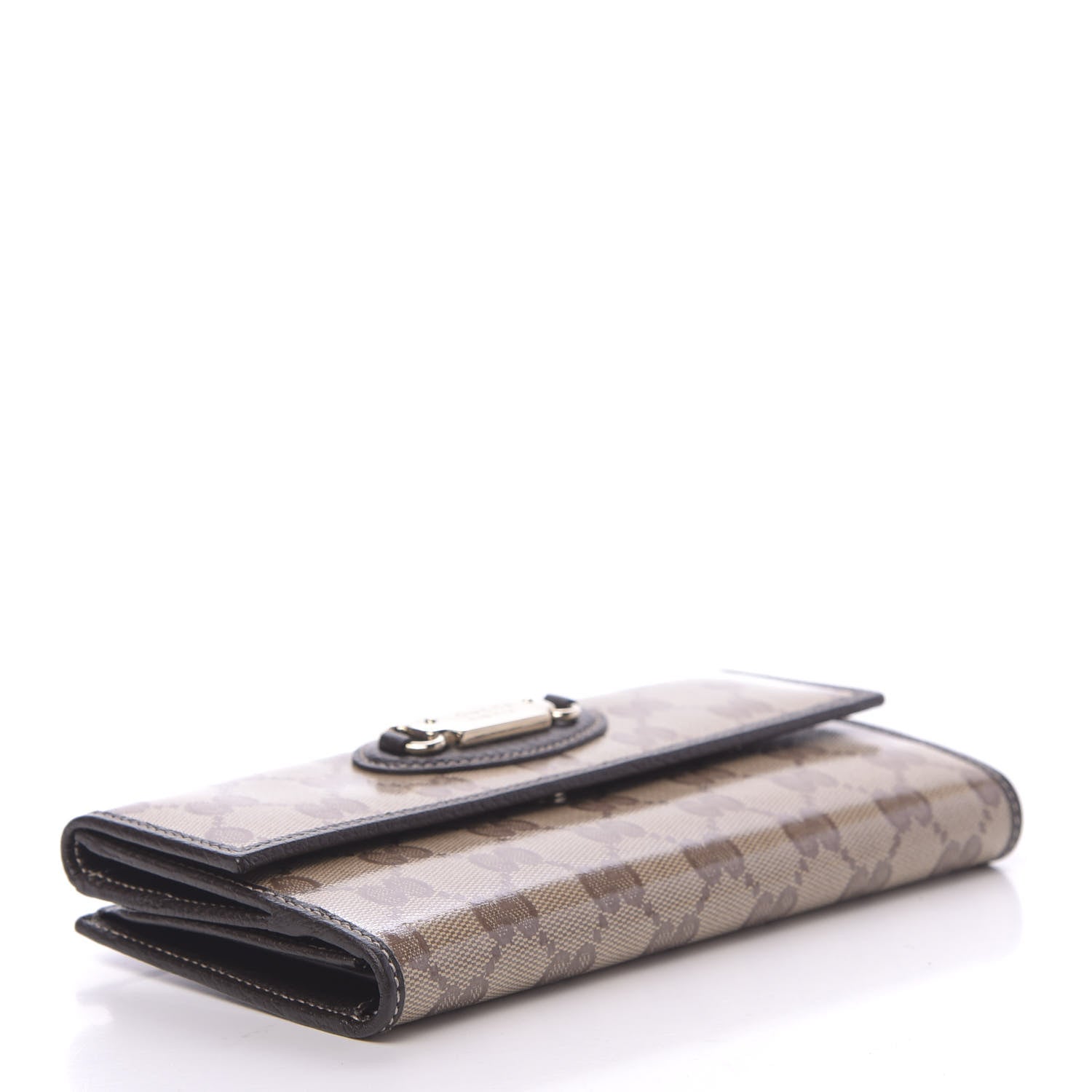 Gucci Crystal Monogram Continental Wallet Brown 4 of 8
