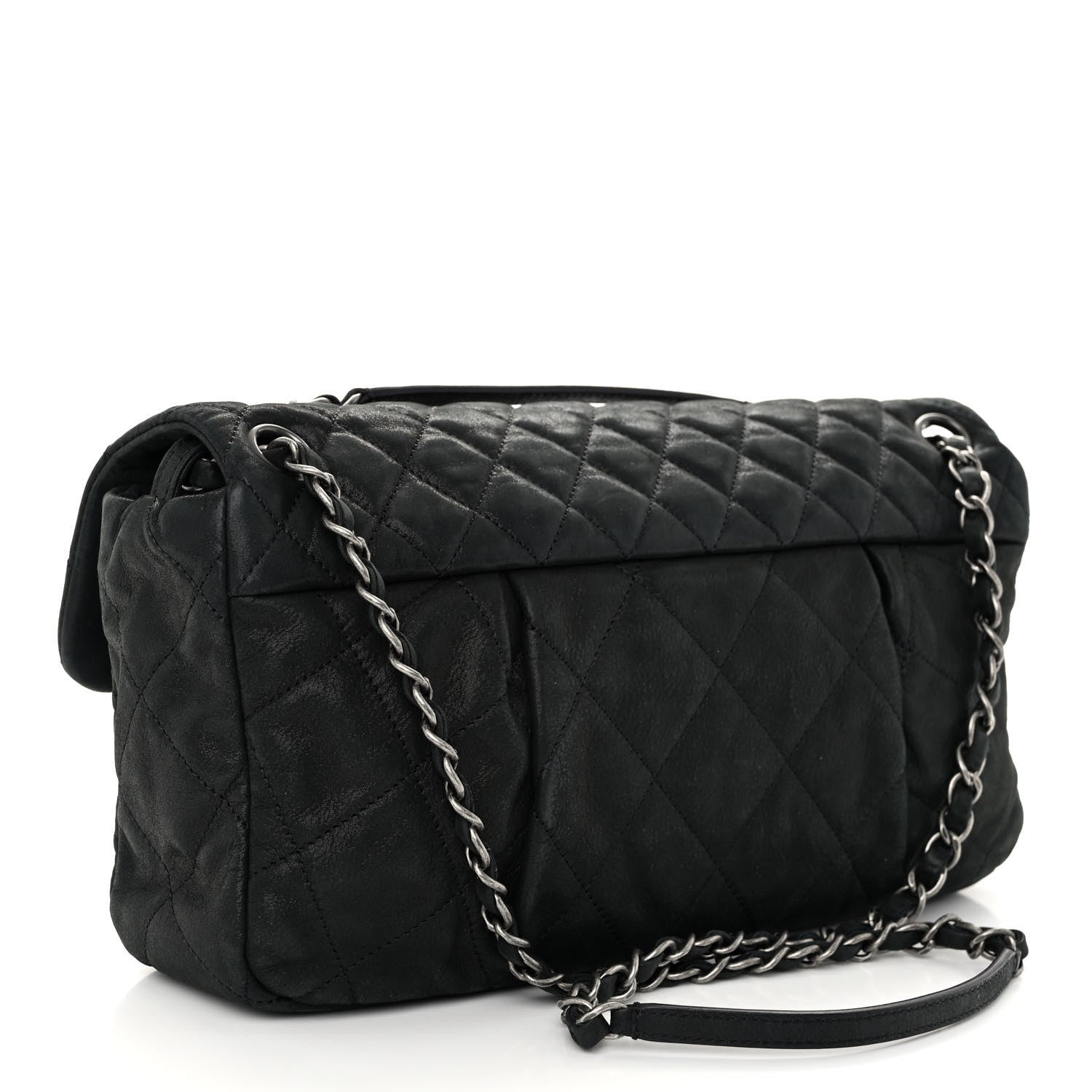 Chanel Iridescent Calfskin Large Chic Quilt Flap Black 3 of 11