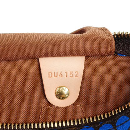 Louis Vuitton Monogram Kusama Town Speedy 30 Blue 7 of 7