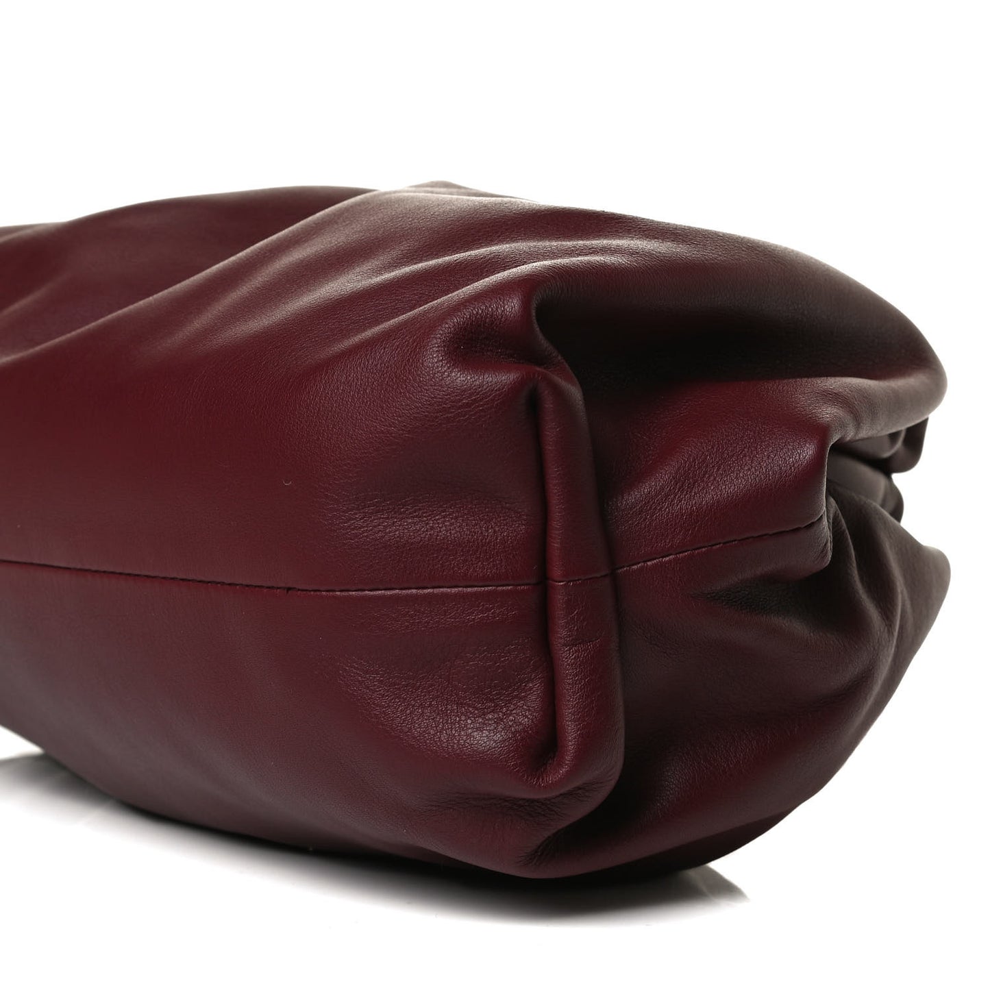 Smooth Butter Calf The Pouch Oversized Clutch Bordeaux